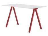 Стол ламинированный PEDRALI Arki-Desk Compact сталь, компакт-ламинат HPL красный, белый Фото 1