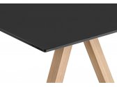 Стол ламинированный PEDRALI Arki-Desk Wood дуб, сталь, компакт-ламинат HPL беленый дуб, черный Фото 5