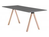 Стол прямоугольный PEDRALI Arki-Desk Wood дуб, сталь, ЛДСП беленый дуб, серый Фото 1