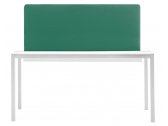Стол со звукопоглощающей панелью PEDRALI Kuadro Desk сталь, ЛДСП, ткань белый, зеленый Фото 1
