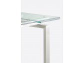 Стол стеклянный раздвижной PEDRALI Magic сталь, стекло матовый стальной, прозрачный Фото 7