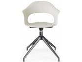 Кресло офисное пластиковое Scab Design Lady B алюминий, технополимер черный, лен Фото 1