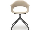 Кресло офисное пластиковое Scab Design Lady B алюминий, технополимер черный, тортора Фото 1