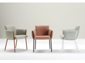 Кресло металлическое c подушками Scab Design Brezza сталь, полипропилен мокко, розовый Фото 11