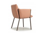 Кресло металлическое c подушками Scab Design Brezza сталь, полипропилен мокко, розовый Фото 7