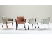 Кресло металлическое c подушками Scab Design Brezza сталь, полипропилен мокко, розовый Фото 10