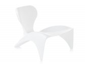 Лаунж-стул пластиковый SLIDE Isetta Lacquered полиуретан матовый белый Фото 4