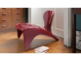 Лаунж-стул пластиковый SLIDE Isetta Lacquered полиуретан матовый красный Фото 4