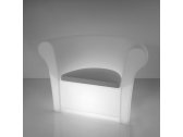 Кресло пластиковое светящееся с подушкой SLIDE Kalla Lighting полиэтилен, полиуретан белый Фото 4