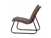 Кресло плетеное с подушкой DW Patio Vine сталь, искусственный ротанг, полиэстер коричневый Фото 5