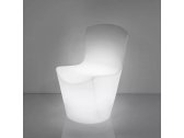 Стул пластиковый светящийся SLIDE Zoe Lighting LED полиэтилен белый Фото 4