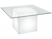 Стол пластиковый светящийся SLIDE Square Lighting полиэтилен белый Фото 1