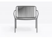 Лаунж-кресло металлическое PEDRALI Tribeca сталь, ПВХ антрацит Фото 4