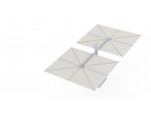 Зонт профессиональный двухкупольный Umbrosa Duo Spectra алюминий, ткань solidum Фото 43