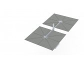 Зонт профессиональный двухкупольный Umbrosa Duo Spectra алюминий, ткань solidum Фото 45