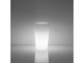 Кашпо пластиковое светящееся SLIDE X-Pot Lighting полиэтилен белый Фото 4