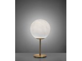 Светильник пластиковый настольный SLIDE Mineral Stand Lighting латунь, полиэтилен белый, серый Фото 4