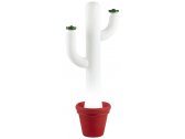Светильник пластиковый напольный SLIDE Cactus Lighting полиэтилен белый, пламенный красный Фото 1