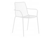 Кресло металлическое с высокой спинкой PEDRALI Nolita сталь белый Фото 1