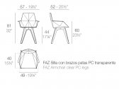 Кресло пластиковое Vondom Faz Basic поликарбонат, полипропилен бронзовый Фото 2