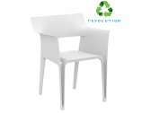 Кресло пластиковое Vondom Pedrera Revolution переработанный полипропилен белый Milos Фото 1