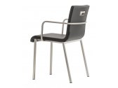 Кресло с мягкой обивкой PEDRALI Kuadra XL сталь, ткань Фото 1