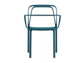 Кресло пластиковое PEDRALI Intrigo алюминий синий Фото 1