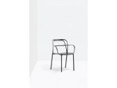 Кресло пластиковое PEDRALI Intrigo алюминий черный Фото 7