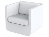 Кресло пластиковое с подушкой Vondom Ulm Basic полиэтилен, ткань Фото 1