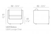 Кресло пластиковое с подушкой Vondom Ulm Basic полиэтилен, ткань Фото 2