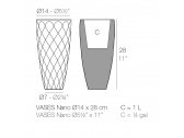 Кашпо пластиковое Vondom Vases Basic полиэтилен Фото 2