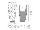 Кашпо пластиковое Vondom Vases Basic полиэтилен Фото 2