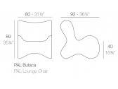 Лаунж-кресло пластиковое Vondom Pal Basic полиэтилен Фото 2
