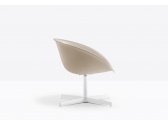 Кресло вращающееся пластиковое PEDRALI Gliss Lounge  алюминий, сталь, технополимер белый, бежевый Фото 6
