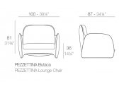 Кресло пластиковое с подушкой Vondom Pezzettina Basic полиэтилен, ткань Фото 2