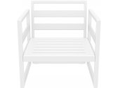 Кресло пластиковое с подушками Siesta Contract Mykonos стеклопластик, полиэстер белый, светло-коричневый Фото 21