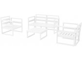 Комплект пластиковой мебели Siesta Contract Mykonos стеклопластик, полиэстер белый, бежевый Фото 6