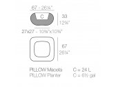 Кашпо пластиковое Vondom Pillow Basic полиэтилен Фото 2