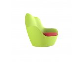 Лаунж-кресло пластиковое с подушкой Vondom Sabinas Basic полиэтилен, ткань Фото 6
