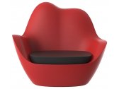 Лаунж-кресло пластиковое с подушкой Vondom Sabinas Basic полиэтилен, ткань Фото 1