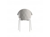 Кресло пластиковое Vondom Vases Basic сталь, полипропилен, стекловолокно слоновая кость Фото 4
