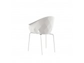 Кресло пластиковое Vondom Vases Basic сталь, полипропилен, стекловолокно белый Фото 4
