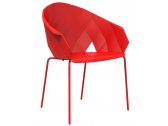 Кресло пластиковое Vondom Vases Basic сталь, полипропилен, стекловолокно красный Фото 1