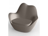 Лаунж-кресло пластиковое с подушкой Vondom Sabinas Basic полиэтилен, ткань Фото 23