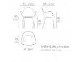 Кресло пластиковое Vondom Sabinas Basic полипропилен, стекловолокно черный Фото 2