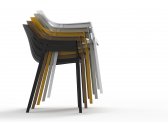 Лаунж-кресло пластиковое Vondom Spritz Basic полипропилен, стекловолокно слоновая кость Фото 5