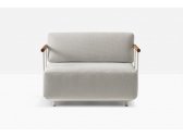 Кресло мягкое PEDRALI Arki-Sofa сталь, алюминий, тик, ткань белый, серый Фото 8