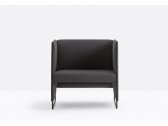 Кресло мягкое PEDRALI Zippo сталь, фанера, ткань черный, темно-серый Фото 6