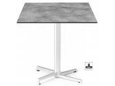 Стол ламинированный складной Scab Design Domino алюминий, компакт-ламинат HPL белый, цементный Фото 1