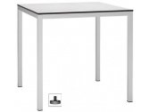 Стол ламинированный обеденный Scab Design Mirto сталь, компакт-ламинат HPL белый Фото 1